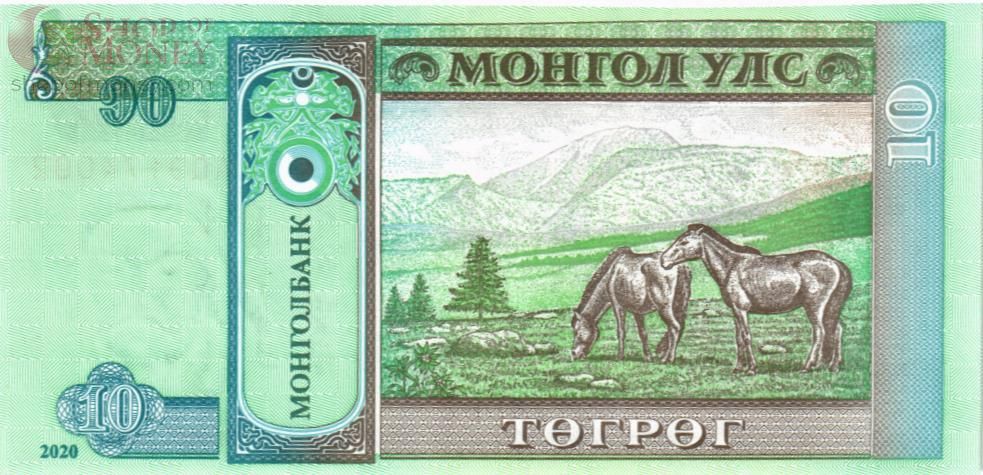 МОНГОЛИЯ 10 ТУГРИКОВ 2