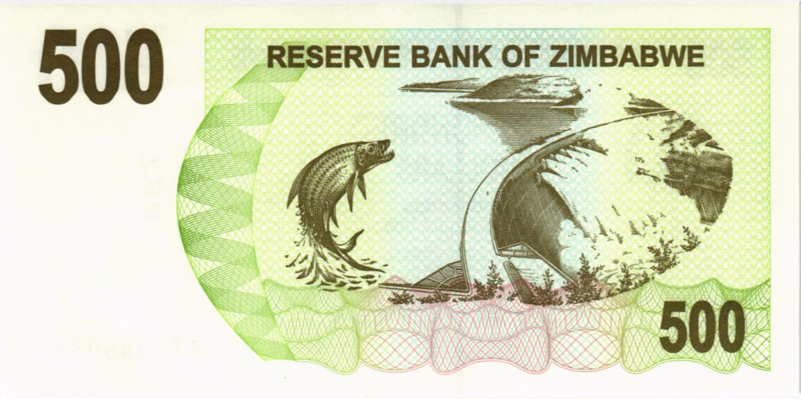 ЗИМБАБВЕ 500 ДОЛЛАРОВ 2