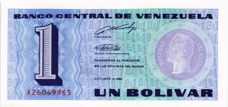 ВЕНЕСУЭЛА 1 БОЛИВАР 1