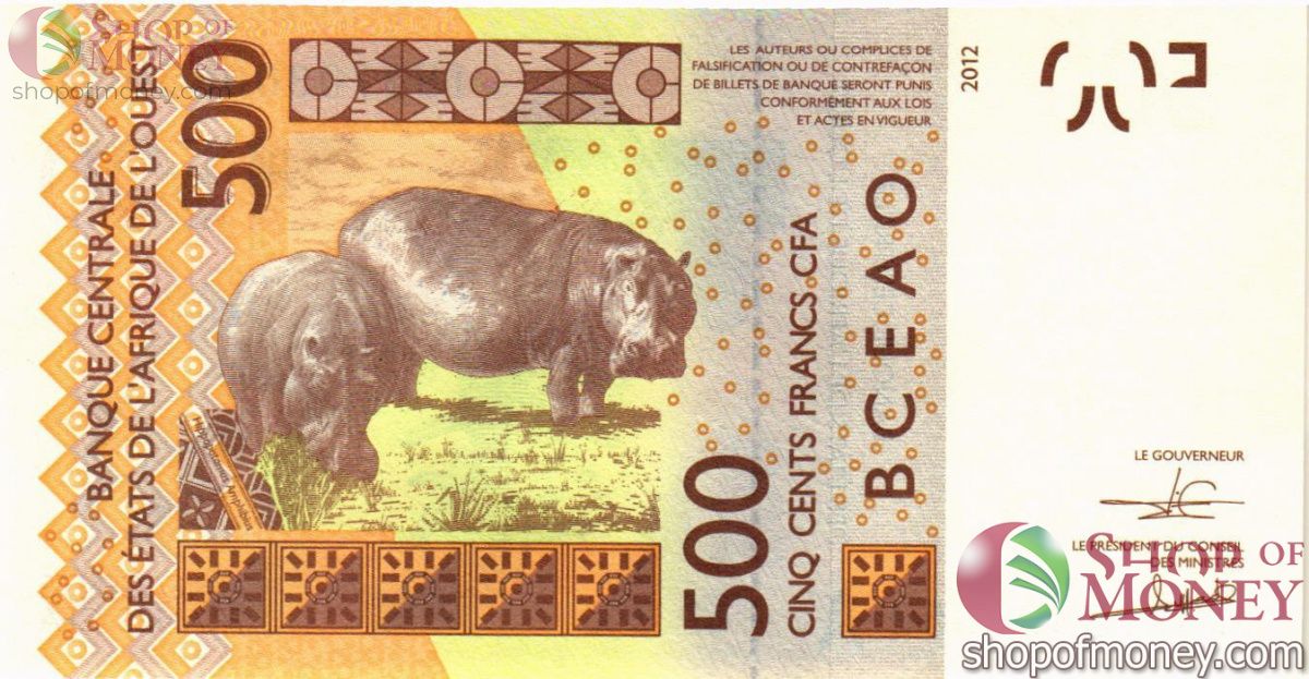 КОТ-Д'ИВУАР 500 ФРАНКОВ 2