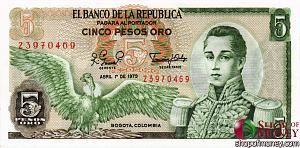 КОЛУМБИЯ 5 ПЕСО (01.04.1979) 1
