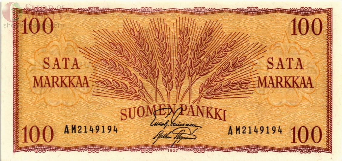 ФИНЛЯНДИЯ 100 МАРОК 1