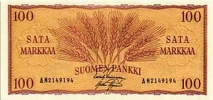 ФИНЛЯНДИЯ 100 МАРОК 1