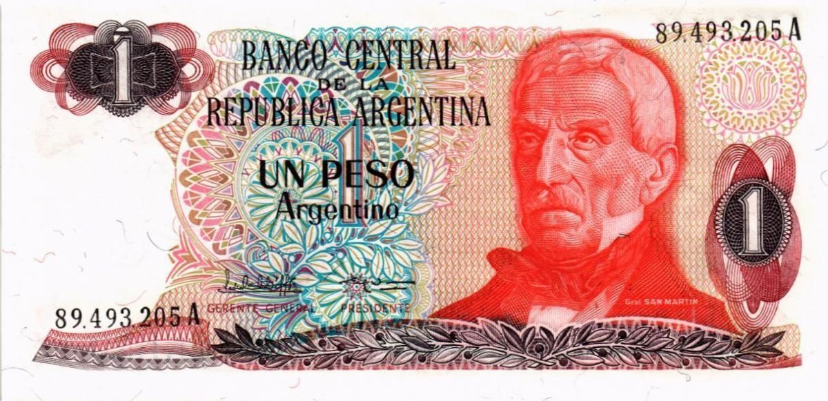 АРГЕНТИНА 1 ПЕСО 1