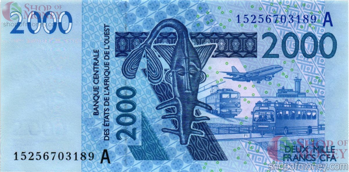 КОТ-Д'ИВУАР 2000 ФРАНКОВ 1