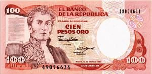 КОЛУМБИЯ 100 ПЕСО (01.01.1987) 1