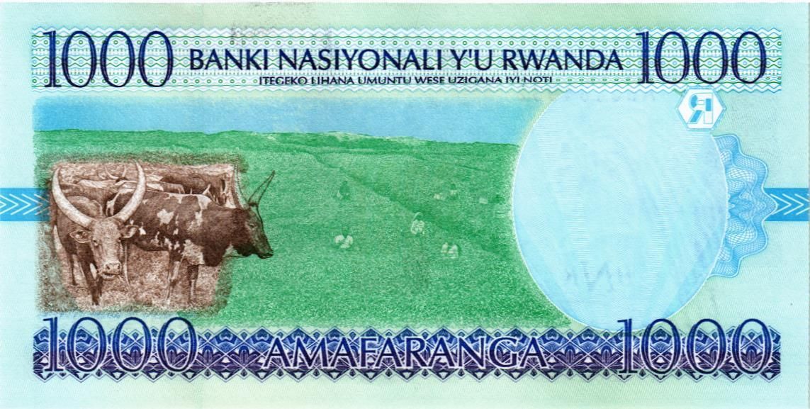 РУАНДА 1000 ФРАНКОВ 2
