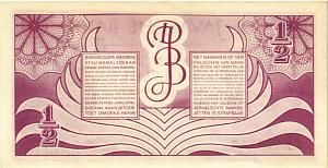 НИДЕРЛАНДСКАЯ ИНДИЯ 1/2 ГУЛЬДЕНА 2