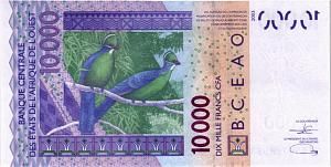 WAS - МАЛИ 10000 ФРАНКОВ (D) 2