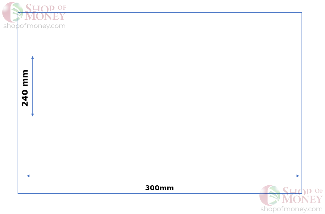 ХОЛДЕР ДЛЯ БАНКНОТ (240 mm x 300 mm) - 100 шт 3