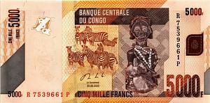 КОНГО ДР 5000 ФРАНКОВ 1