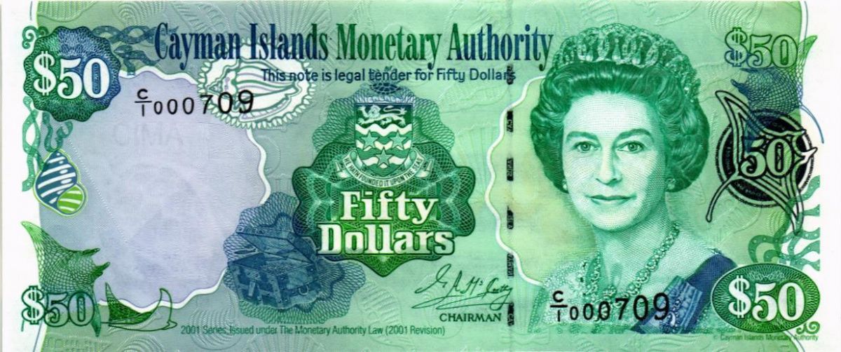 КАЙМАНОВЫ ОСТРОВА 50 ДОЛЛАРОВ 1