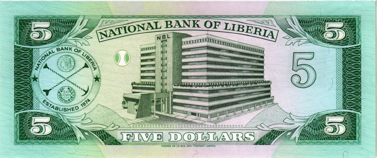 ЛИБЕРИЯ 5 ДОЛЛАРОВ 2
