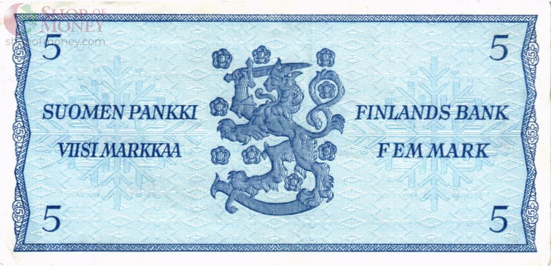 ФИНЛЯНДИЯ 5 МАРОК (Litt. B) 2