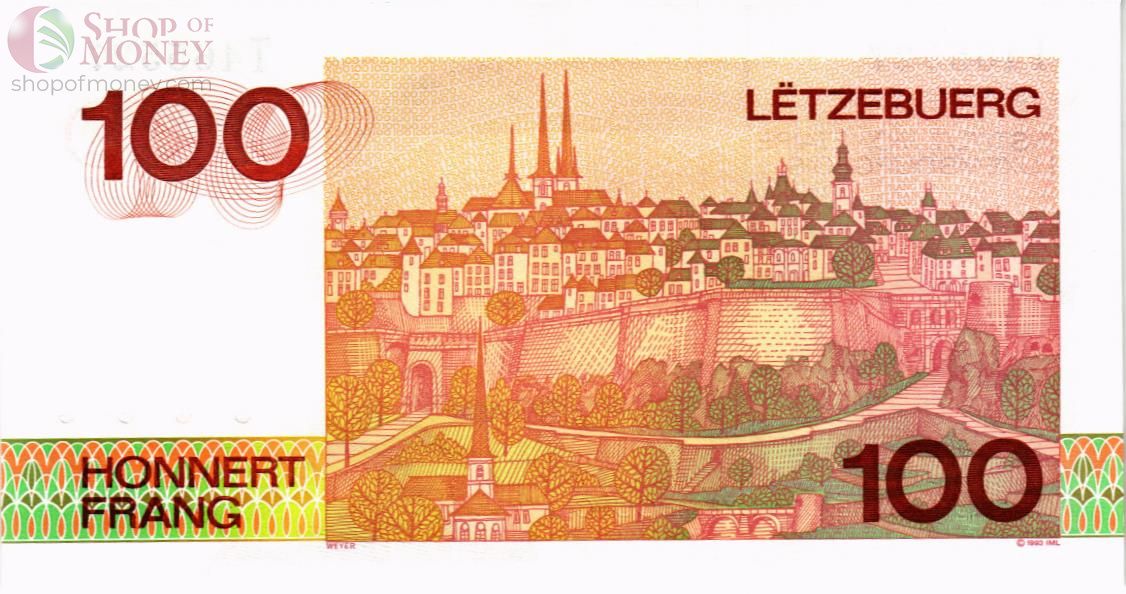 ЛЮКСЕМБУРГ 100 ФРАНКОВ 2