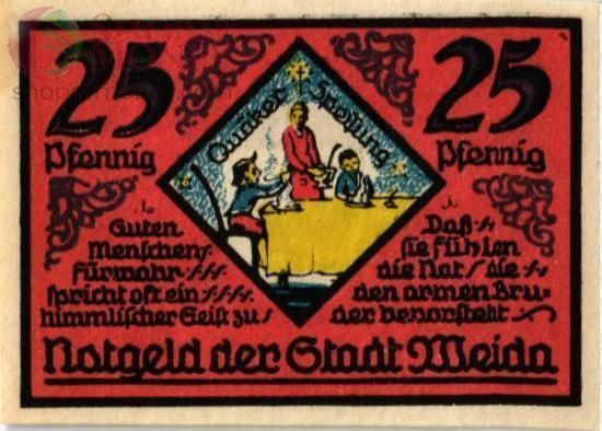 ГЕРМАНИЯ 25 ПФЕННИГОВ (НОТГЕЛЬД) 2