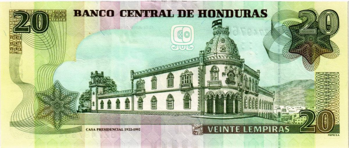 ГОНДУРАС 20 ЛЕМПИР 2