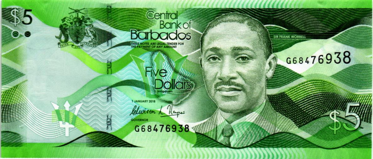 БАРБАДОС 5 ДОЛЛАРОВ 1