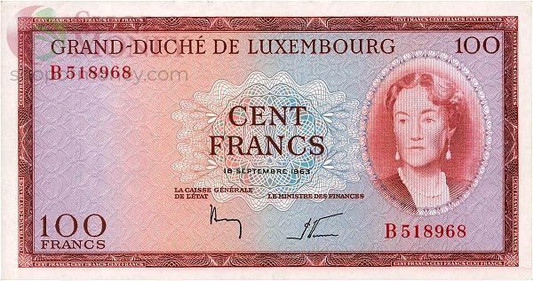 ЛЮКСЕМБУРГ 100 ФРАНКОВ 1