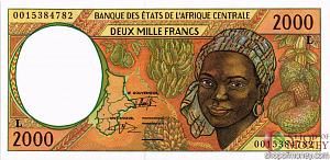 ГАБОН 2000 ФРАНКОВ 1