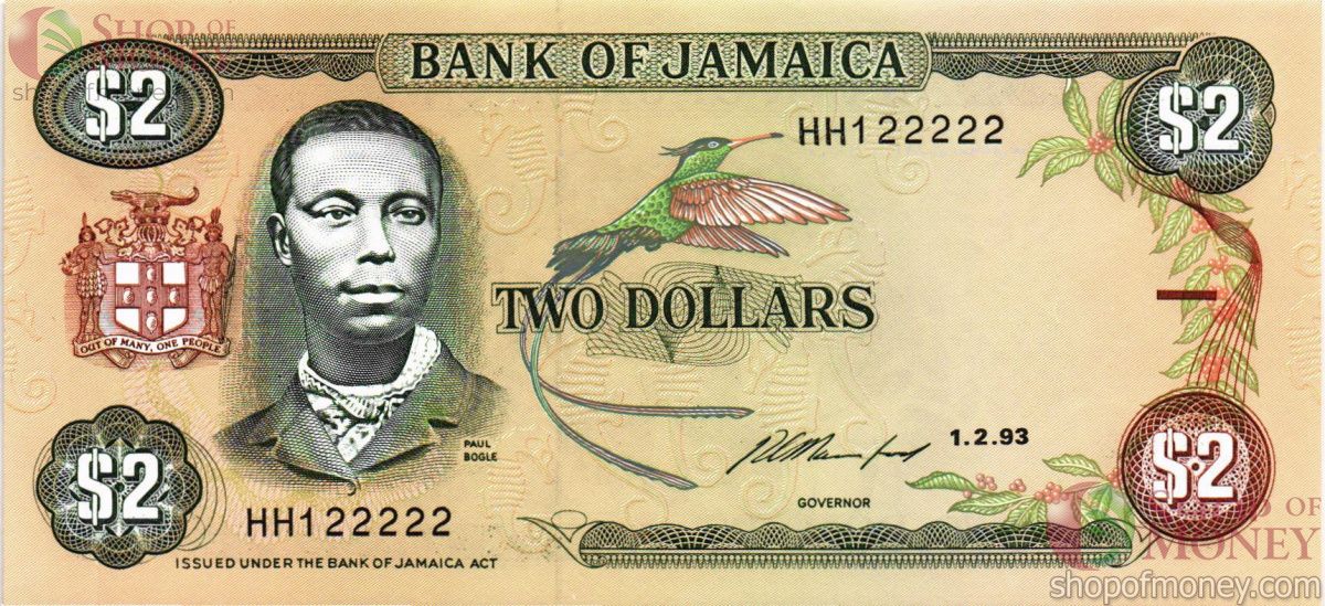 ЯМАЙКА 2 ДОЛЛАРА (#HH 122222) 1