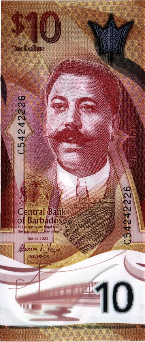 БАРБАДОС 10 ДОЛЛАРОВ 1