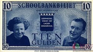 НИДЕРЛАНДЫ 10 ГУЛЬДЕНОВ (ШКОЛЬНЫЕ ДЕНЬГИ) 1