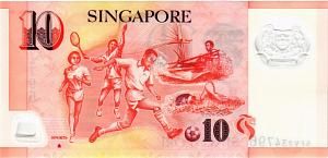 СИНГАПУР 10 ДОЛЛАРОВ 2