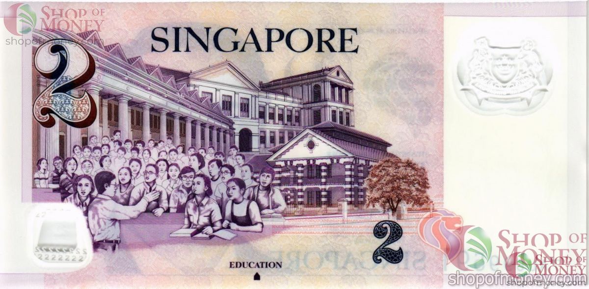 СИНГАПУР 2 ДОЛЛАРА 2