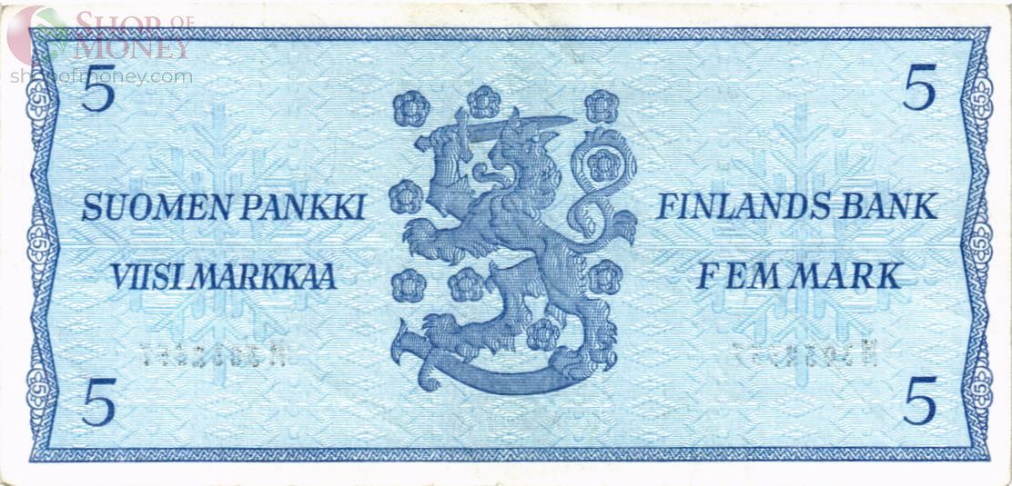 ФИНЛЯНДИЯ 5 МАРОК (Litt. B) 2