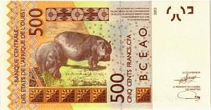 WAS - СЕНЕГАЛ 500 ФРАНКОВ (K) 2