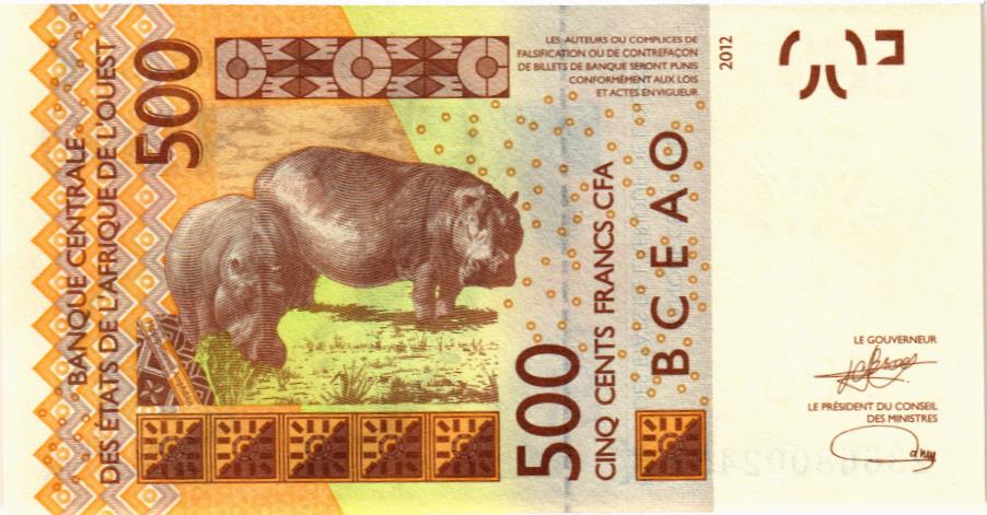 WAS - СЕНЕГАЛ 500 ФРАНКОВ (K) 2