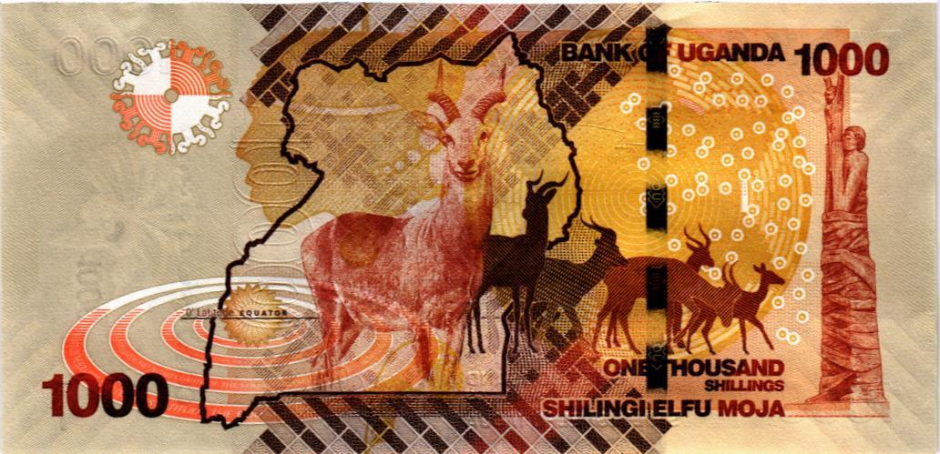 УГАНДА 1000 ШИЛЛИНГОВ 2