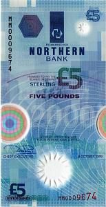 СЕВЕРНАЯ ИРЛАНДИЯ 5 ФУНТОВ (NORTHERN BANK) 1