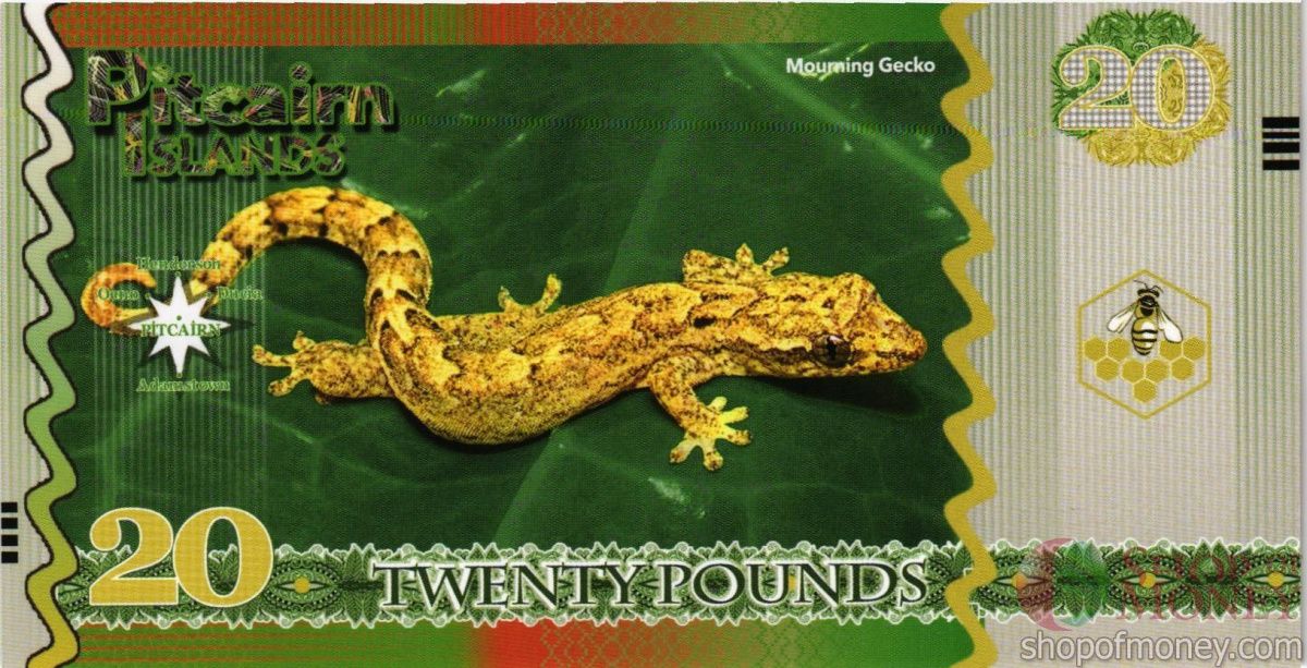 ОСТРОВА ПИТКЭРН 20 ФУНТОВ 2