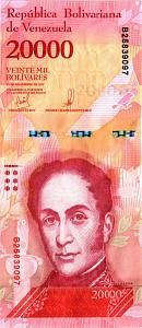 ВЕНЕСУЭЛА 20000 БОЛИВАР 1