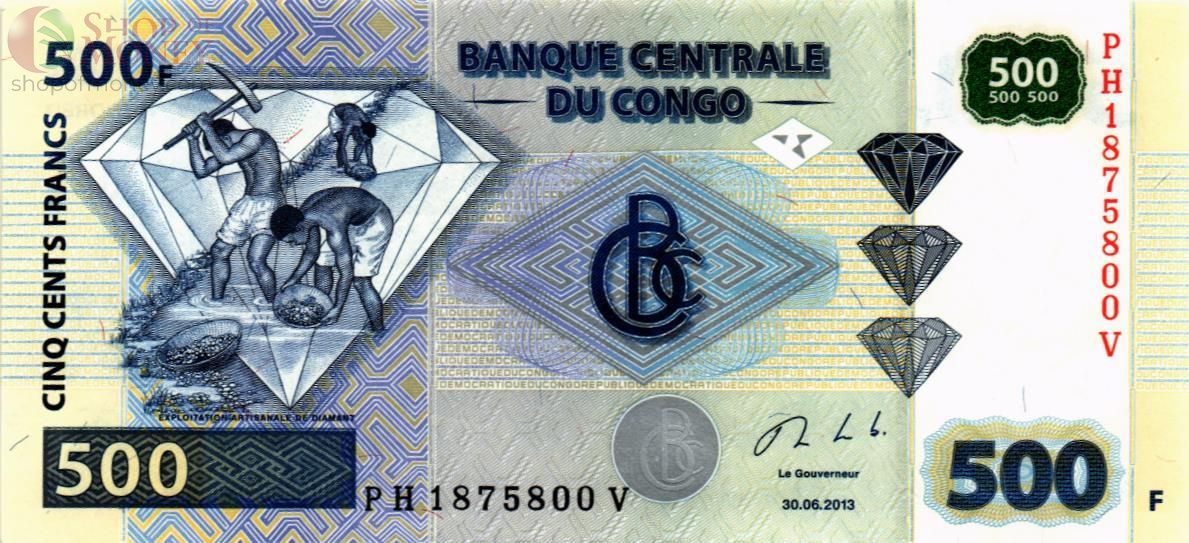 КОНГО ДР 500 ФРАНКОВ 1