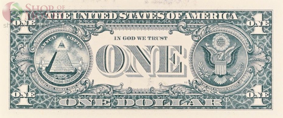 США 1 ДОЛЛАР (B - НЬЮ-ЙОРК - PMG - GRADE 64) #B02826780D 3