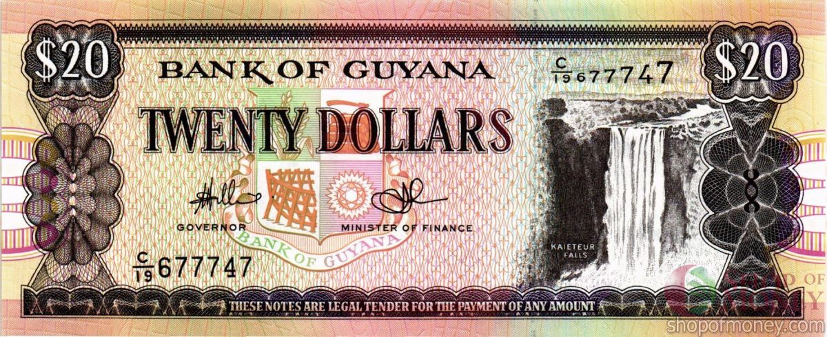 ГАЙАНА 20 ДОЛЛАРОВ 1
