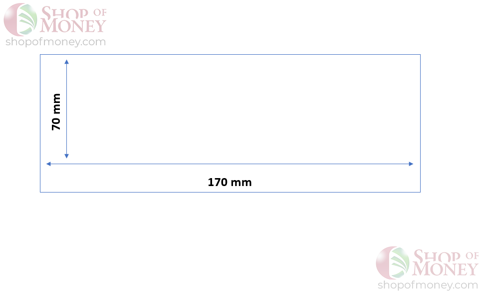 ХОЛДЕР ДЛЯ БАНКНОТ № 5 (70 mm x 170 mm) - 50 шт 3