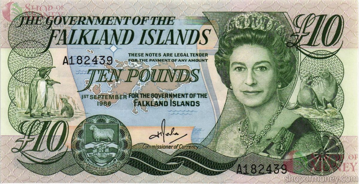 ФОЛКЛЕНДСКИЕ ОСТРОВА 10 ФУНТОВ 1