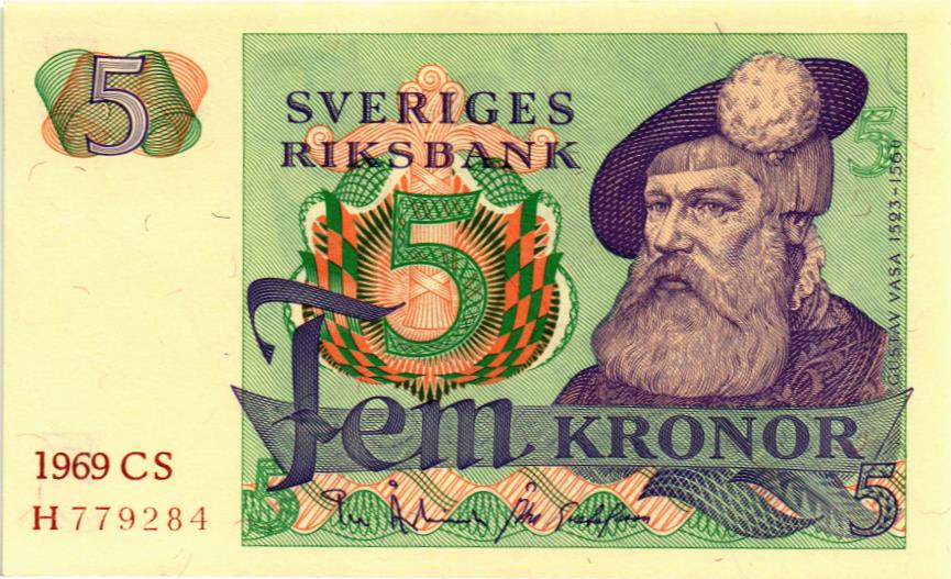 ШВЕЦИЯ 5 КРОН 1