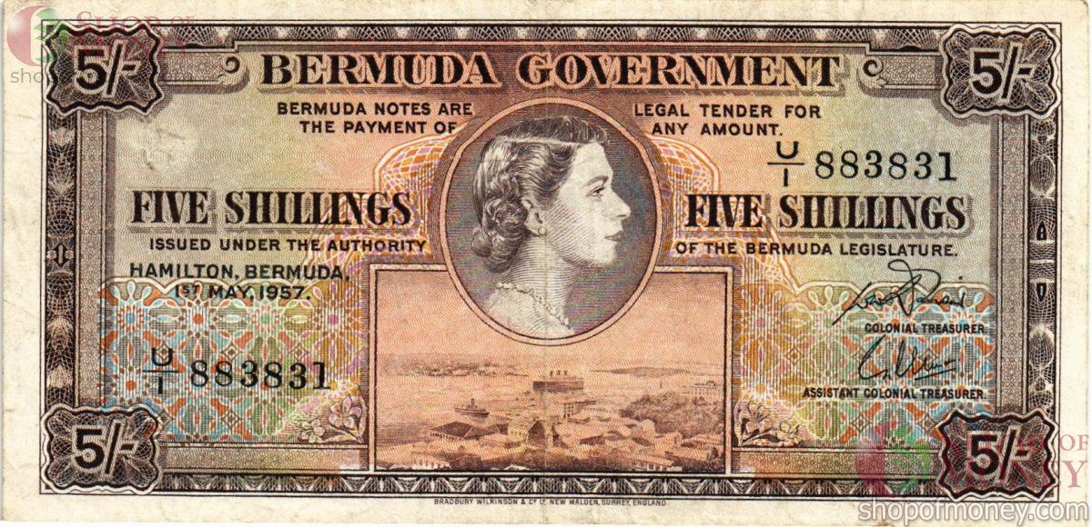 БЕРМУДСКИЕ ОСТРОВА 5 ДОЛЛАРОВ 1