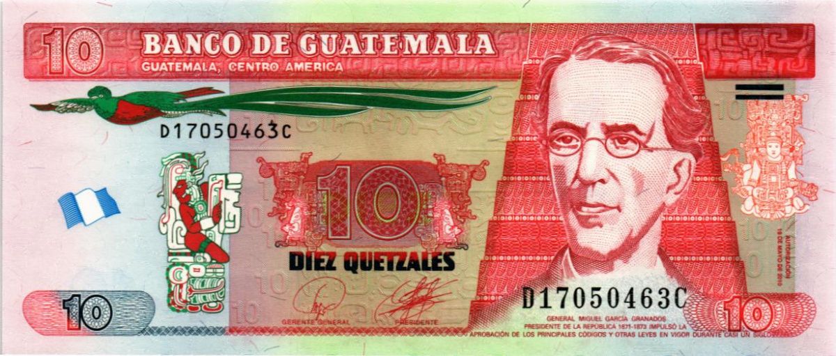 ГВАТЕМАЛА 10 КЕТСАЛЬ 1