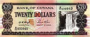 ГАЙАНА 20 ДОЛЛАРОВ 1