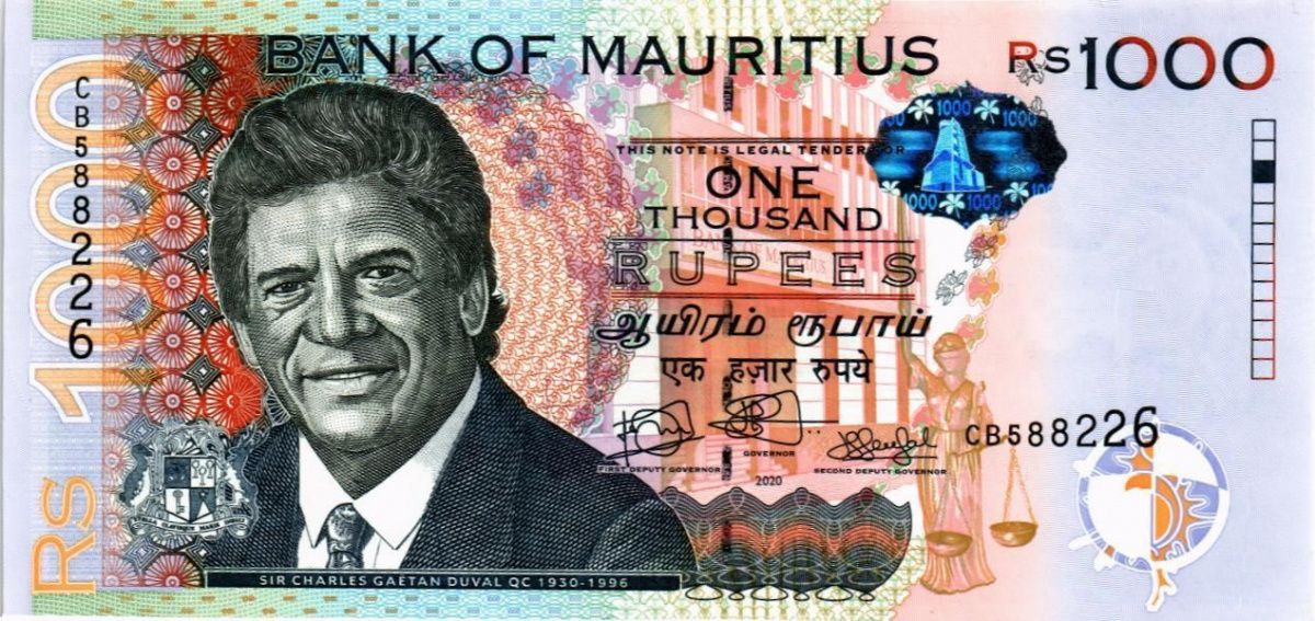 МАВРИКИЙ 1000 РУПИЙ 1