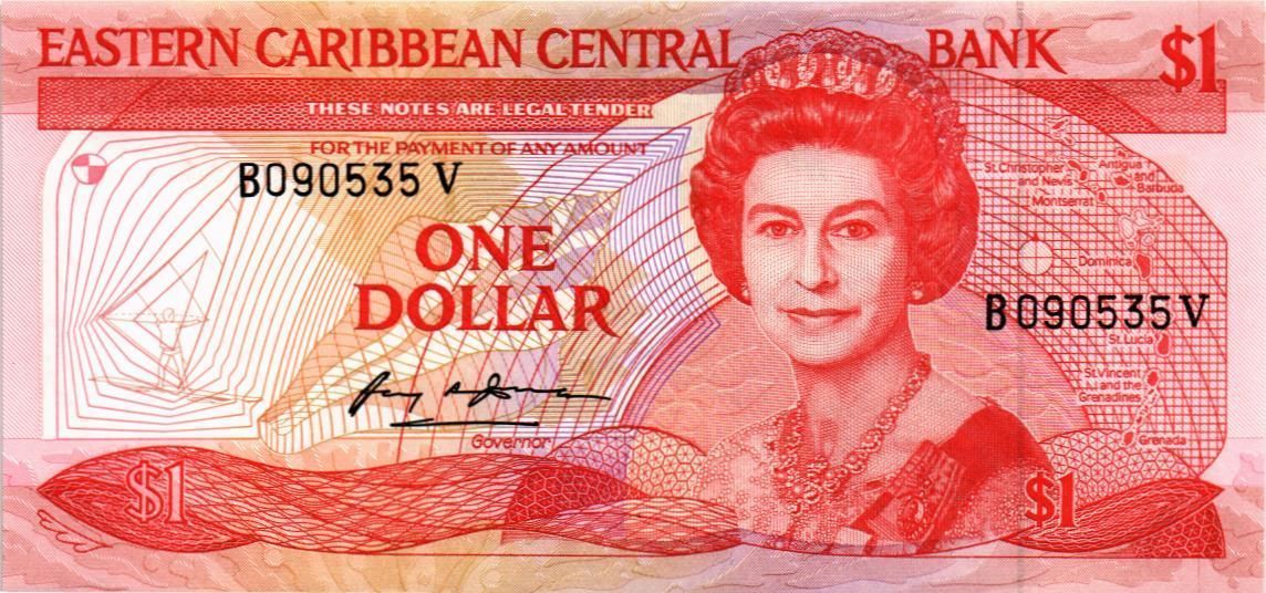 ВОСТОЧНЫЕ КАРИБЫ 1 ДОЛЛАР (V - Сент-Винсент) 1