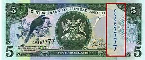 ТРИНИДАД И ТОБАГО 5 ДОЛЛАРОВ #CV867777 1