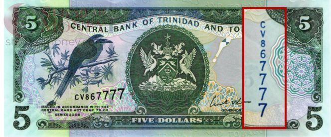 ТРИНИДАД И ТОБАГО 5 ДОЛЛАРОВ #CV867777 1