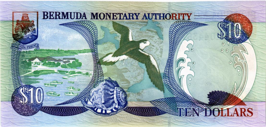 БЕРМУДСКИЕ ОСТРОВА 10 ДОЛЛАРОВ 2